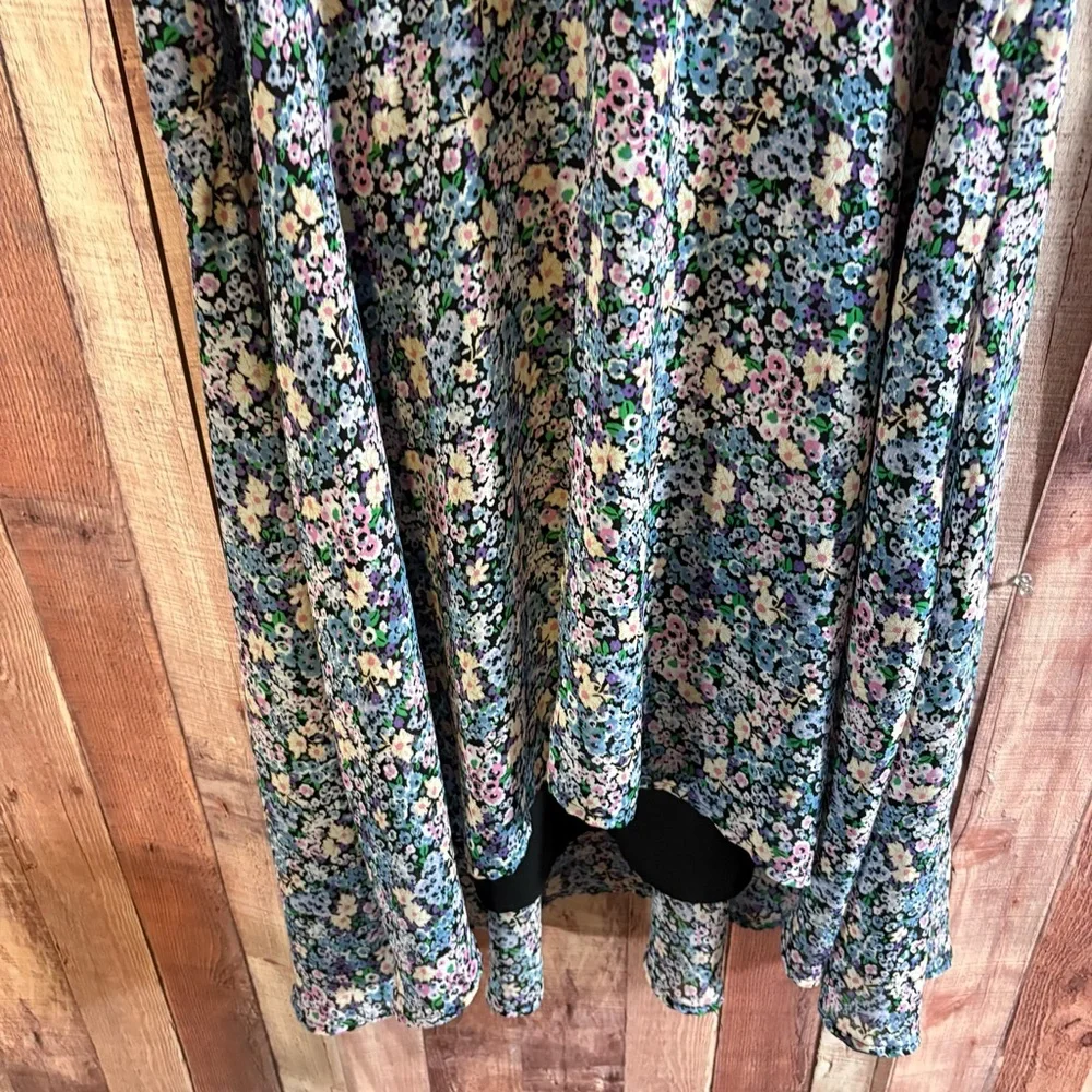 ASTR Blue Floral Midi Dress Size‎ Small